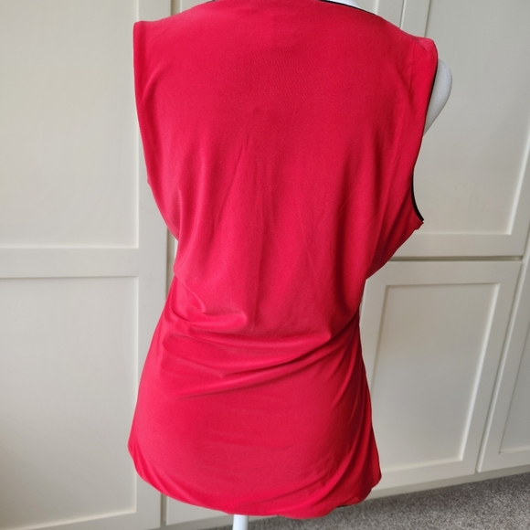 Reversible White House Black Market Shell Tank Sleeveless Shirt Black Medium - Picture 4 of 16